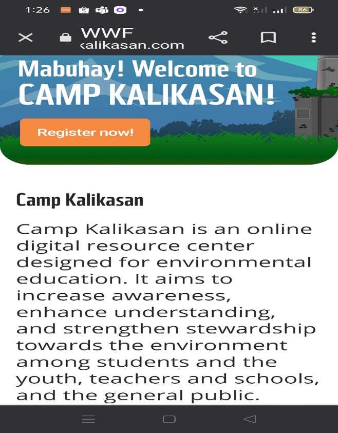Camp Kalikasan Portal